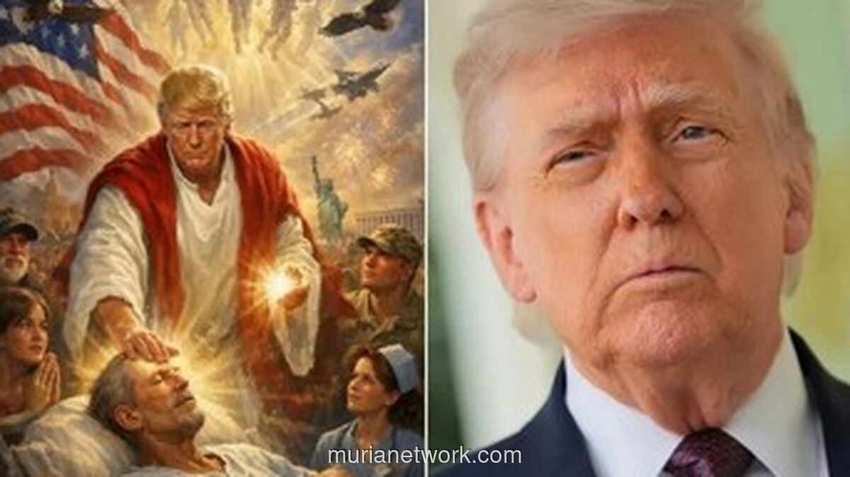 Trump Unggah Gambar AI Dirinya sebagai Yesus, Picu Kontroversi Baru