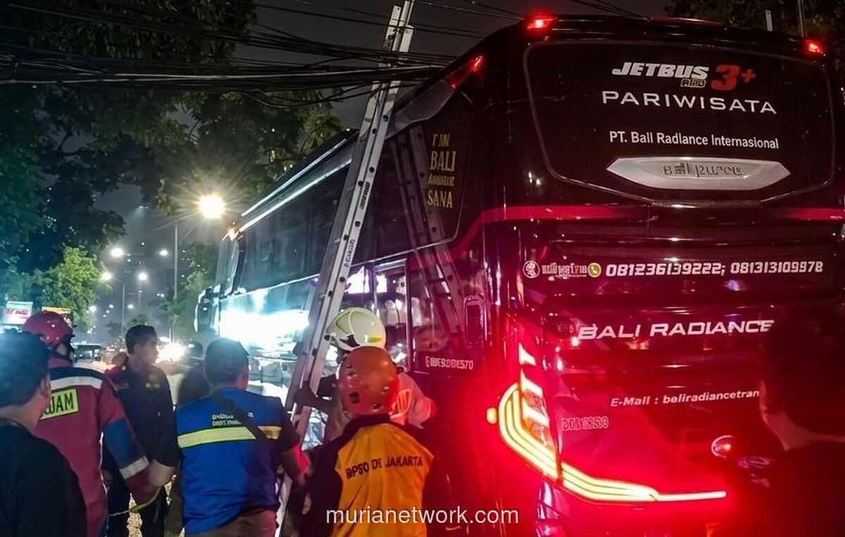 Tiang Listrik Keropos Ambruk di Mangga Besar, Lalu Lintas Sempat Lumpuh