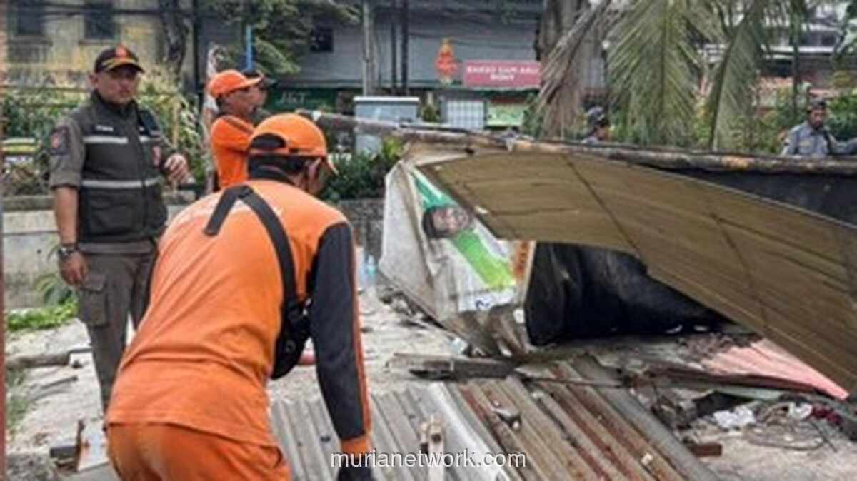 Petugas Tertibkan 14 Bangunan Liar di Gunung Sahari, Bekasnya Direncanakan Jadi Taman