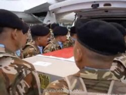 Jenazah Tiga Prajurit TNI Gugur di Lebanon Tiba di Tanah Air