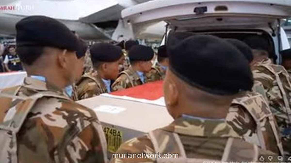 Jenazah Tiga Prajurit TNI Gugur di Lebanon Tiba di Tanah Air