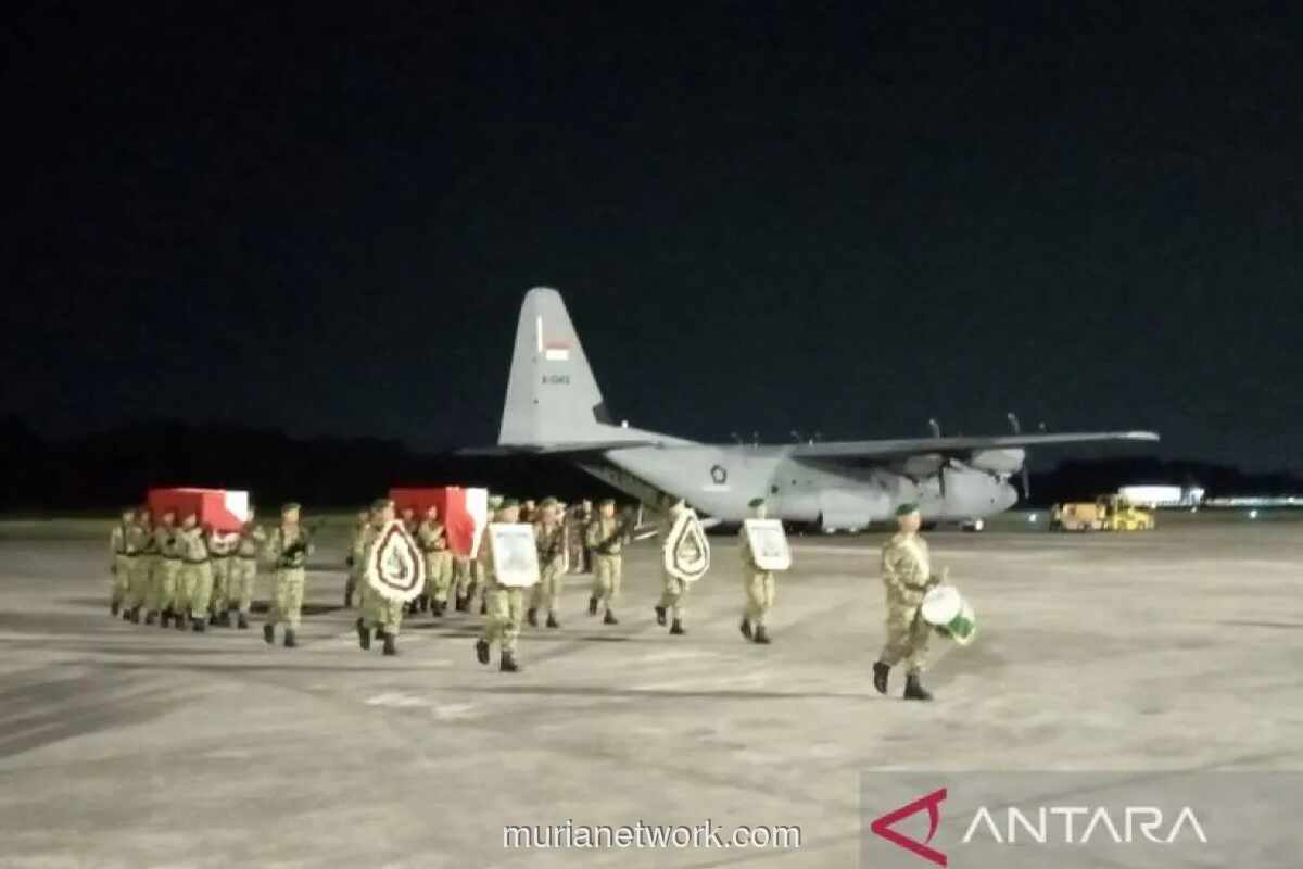 Jenazah Dua Prajurit TNI Gugur di Lebanon Tiba, Dimakamkan di TMP Hari Ini