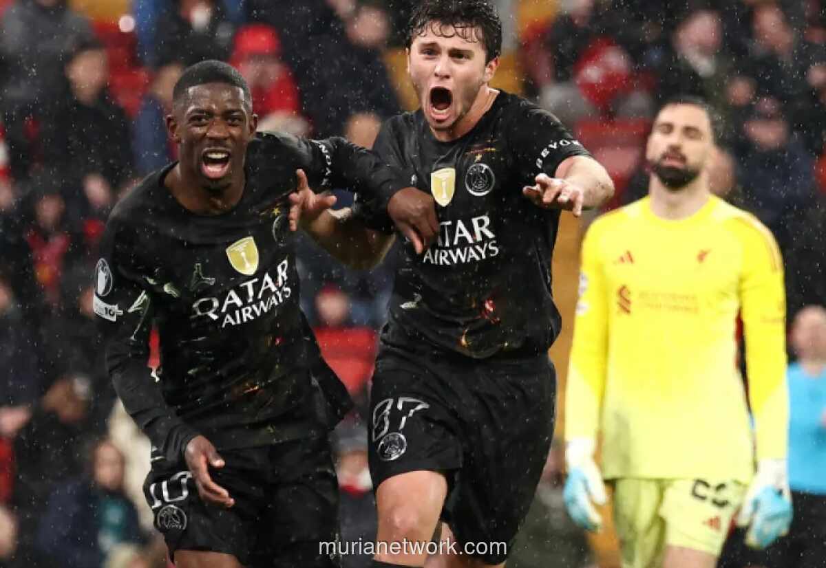 PSG Lolos ke Semifinal Liga Champions Usai Kalahkan Liverpool dengan Agregat 4-0