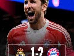 Bay Munich Kalahkan Real Madrid 2-1 di Leg Pertama Perempat Final Liga Champions