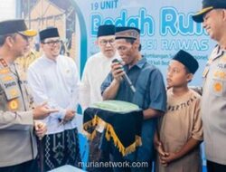 Kapolda Sumsel Resmikan Bedah Rumah Korban Kebakaran di Musi Rawas, Warga Beri Bingkisan Gethuk