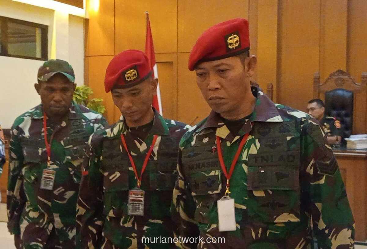Tiga Prajurit Kopassus Diadili atas Kematian Kepala Cabang Bank