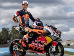 Kiandra Ramadhipa Bangkit dari Posisi 17, Kebut ke Peringkat Kedua Klasemen Red Bull MotoGP Rookies Cup 2026