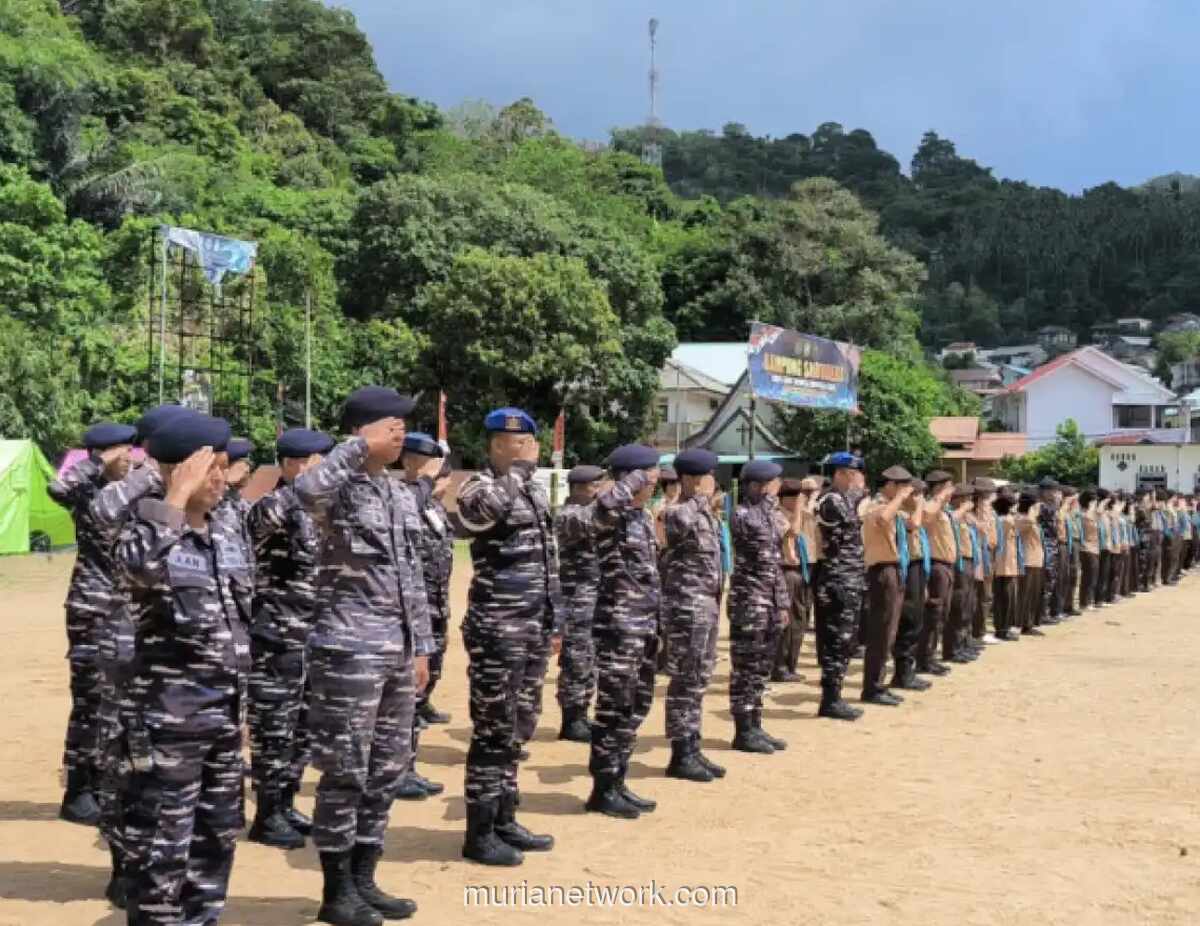 Danlanal Tarempa Tutup Persami KKRI, 96 Pelajar di Anambas Dibekali Kedisiplinan dan Wawasan Maritim