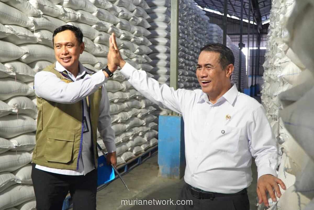 Mentan Amran Sidak ke Gudang Bulog Karawang, Pastikan Stok Beras Capai 5 Juta Ton
