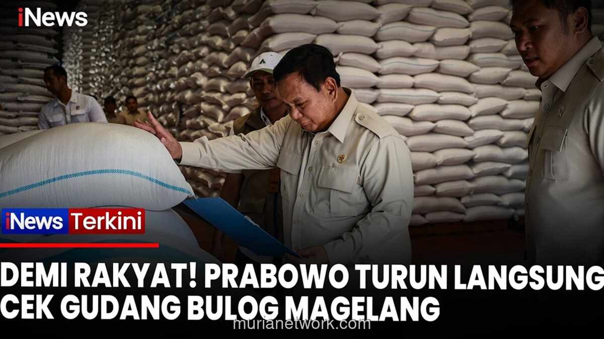 Presiden Prabowo Sidak Gudang Bulog Magelang, Pastikan Stok Beras 7.000 Ton Aman