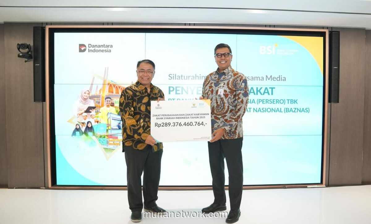 BSI Salurkan Zakat Perusahaan dan Karyawan Rp289 Miliar, Pertahankan Posisi Penyumbang Terbesar