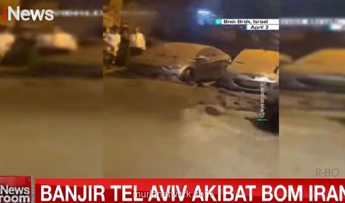Serangan Diduga Iran Hancurkan Pipa Air, Picu Banjir Besar di Tel Aviv