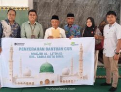 Pegadaian Cabang Bima Salurkan Bantuan Peralatan Ibadah ke Masjid Al Ijtihad