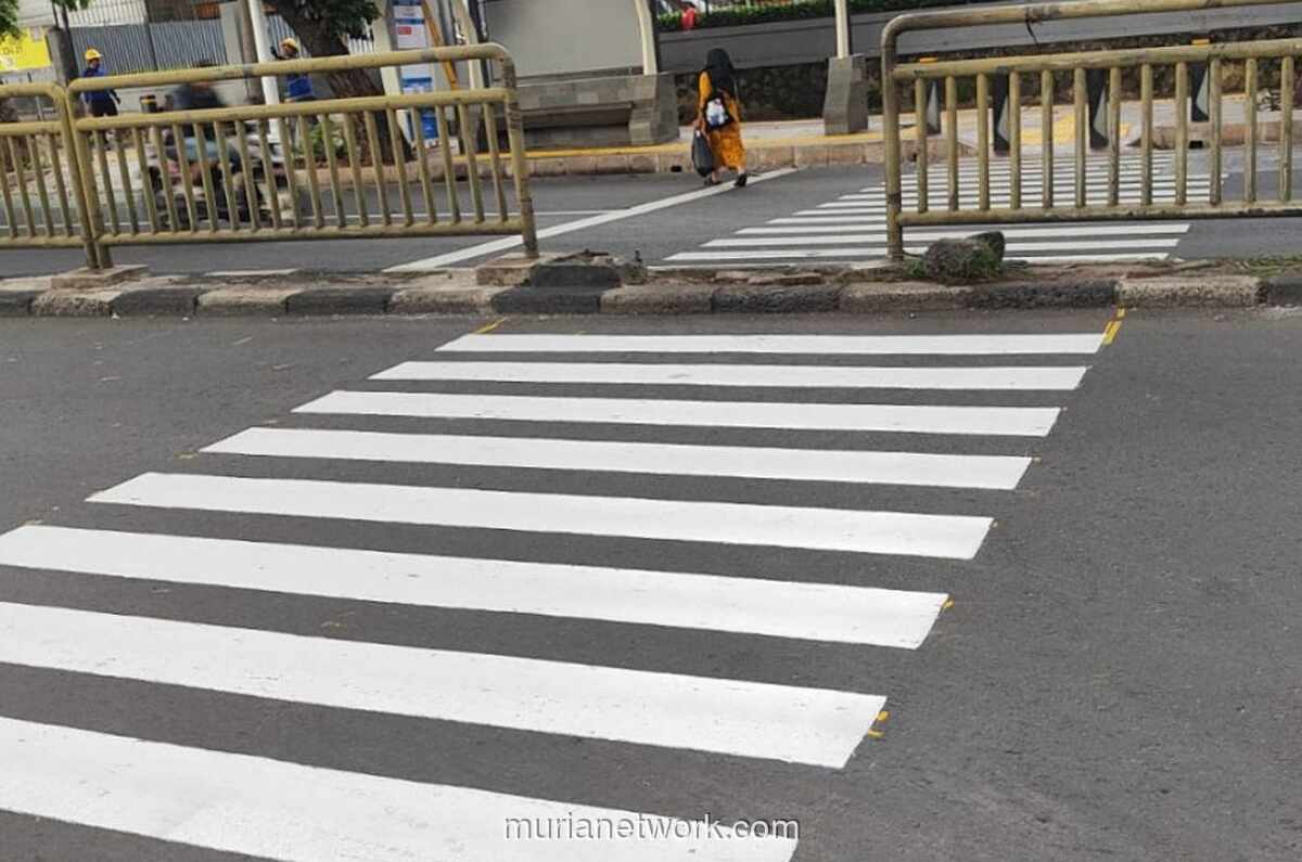 DKI Percepat Penataan Zebra Cross di Jalan Soepomo Usai Viral Gambar Pac-Man
