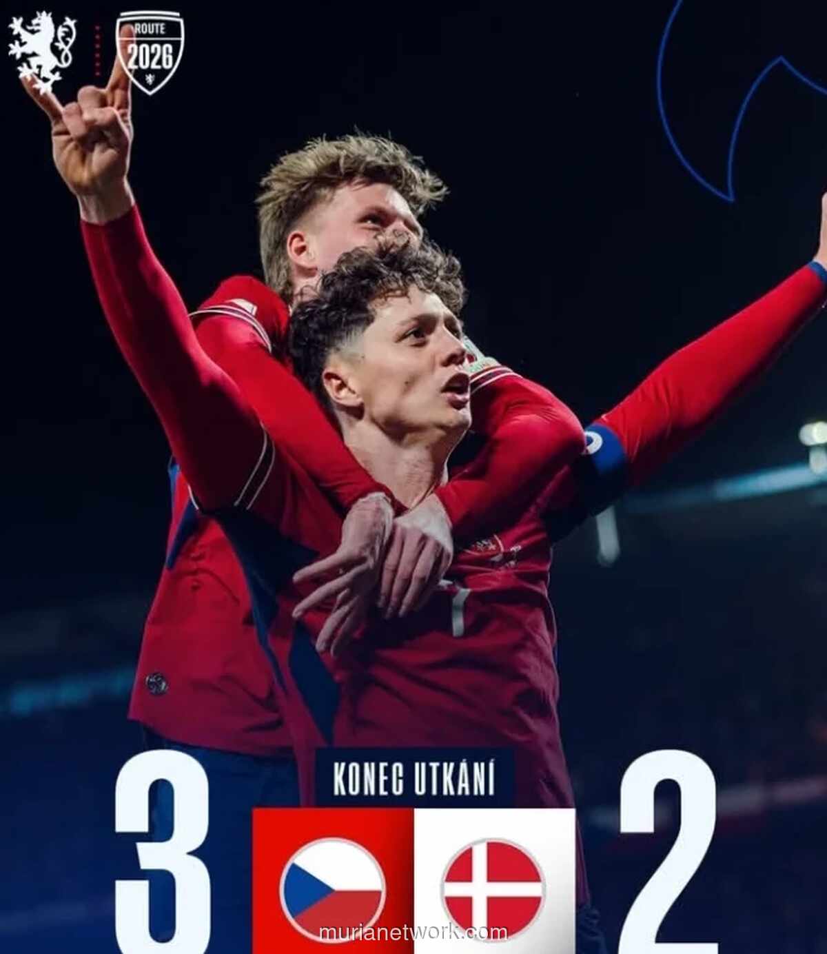 Republik Ceko Lolos ke Piala Dunia Usai Kalahkan Denmark Lewat Adu Penalti