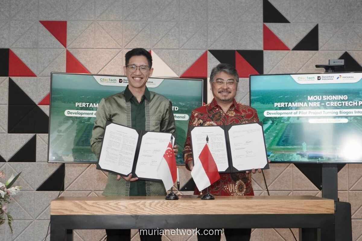 Pertamina NRE Gandeng Perusahaan Singapura Kembangkan Biometanol dari Biogas di Sei Mangkei