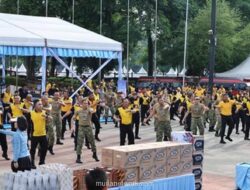 Polda Metro Jaya dan Kodam Jaya Gelar Olahraga Bareng Perkuat Sinergitas TNI-Polri
