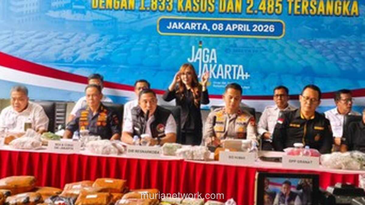 Polda Metro Jaya Ungkap 1.833 Kasus Narkoba dan Sita Lebih dari 712 Kg dalam Tiga Bulan