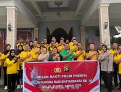 Polda Sumsel Bersihkan Masjid dan Gereja dalam Rangka Hari Bhayangkara ke-80