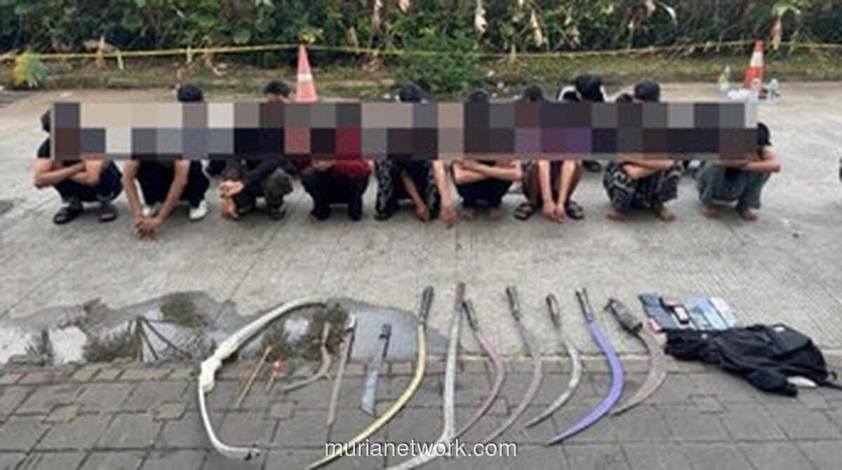 Polisi Gagalkan Tawuran 20 Remaja di Depok, Satu Pelaku Diamankan dan Sepuluh Senjata Tajam Disita