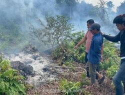 Polisi Tangkap Pria di Bengkalis Diduga Bakar Lahan Setengah Hektar