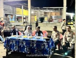 Kapolres OKU Selatan Pimpin Ronda Malam Bersama Warga di Desa Gunung Terang