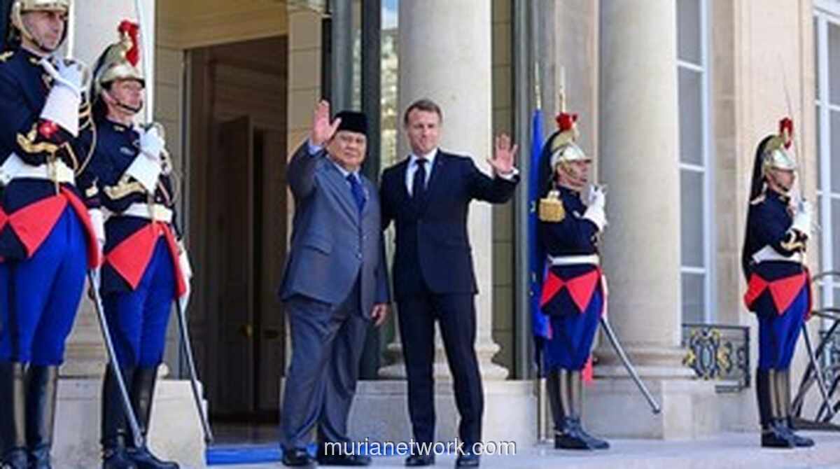 Prabowo dan Macron Gelar Pertemuan Bilateral di Istana Elysee