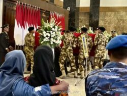 Presiden Prabowo Beri Penghormatan Terakhir kepada Tiga Prajurit TNI Gugur di Lebanon