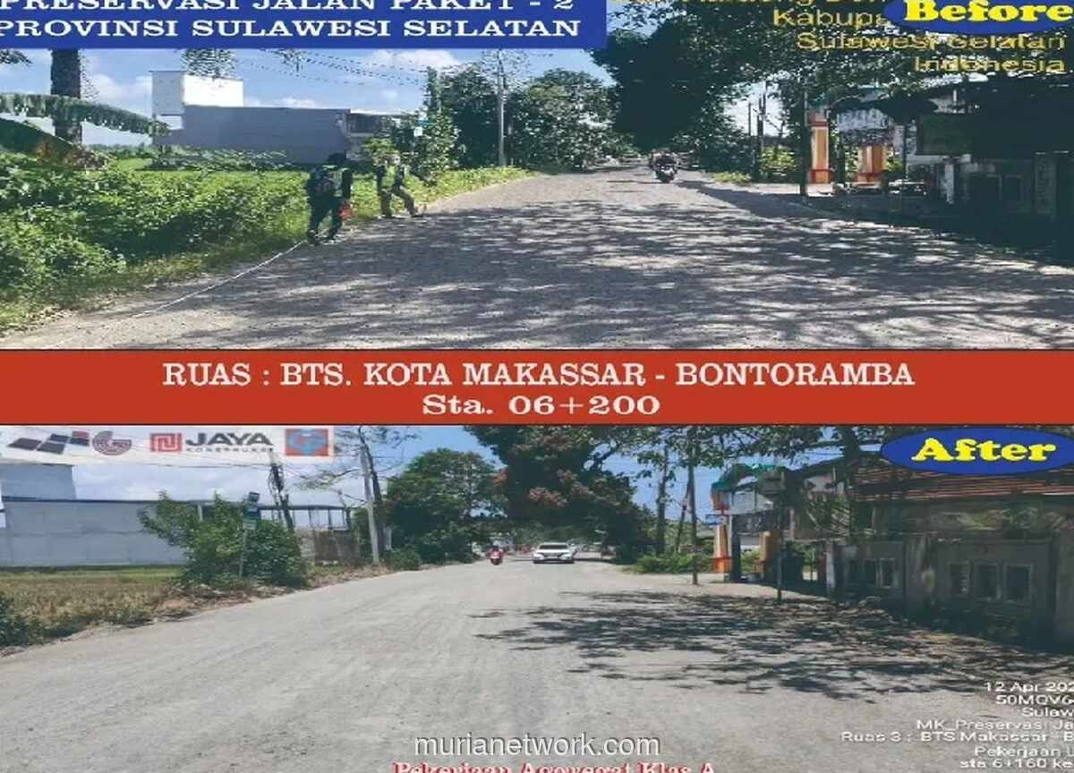 Progres Pembangunan Jalan Multiyears Project di Sulsel Capai 25 Persen