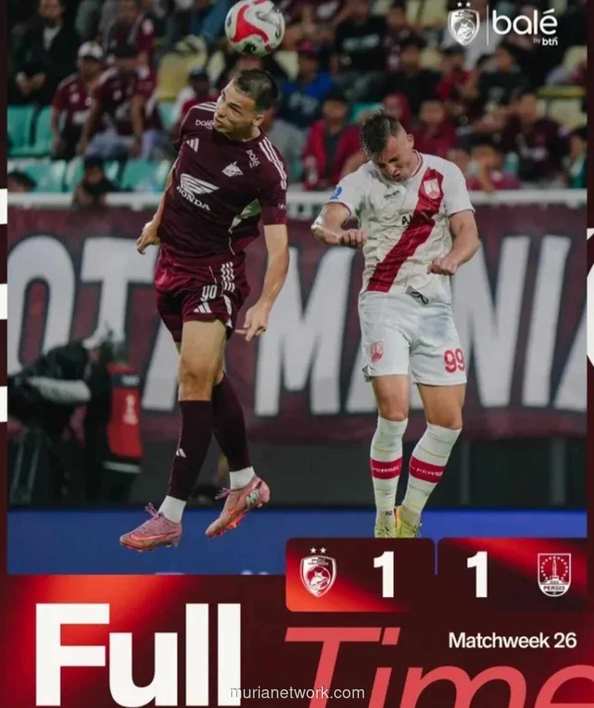 PSM Makassar Ditahan Imbang Persis Solo 1-1 di BRI Liga 1