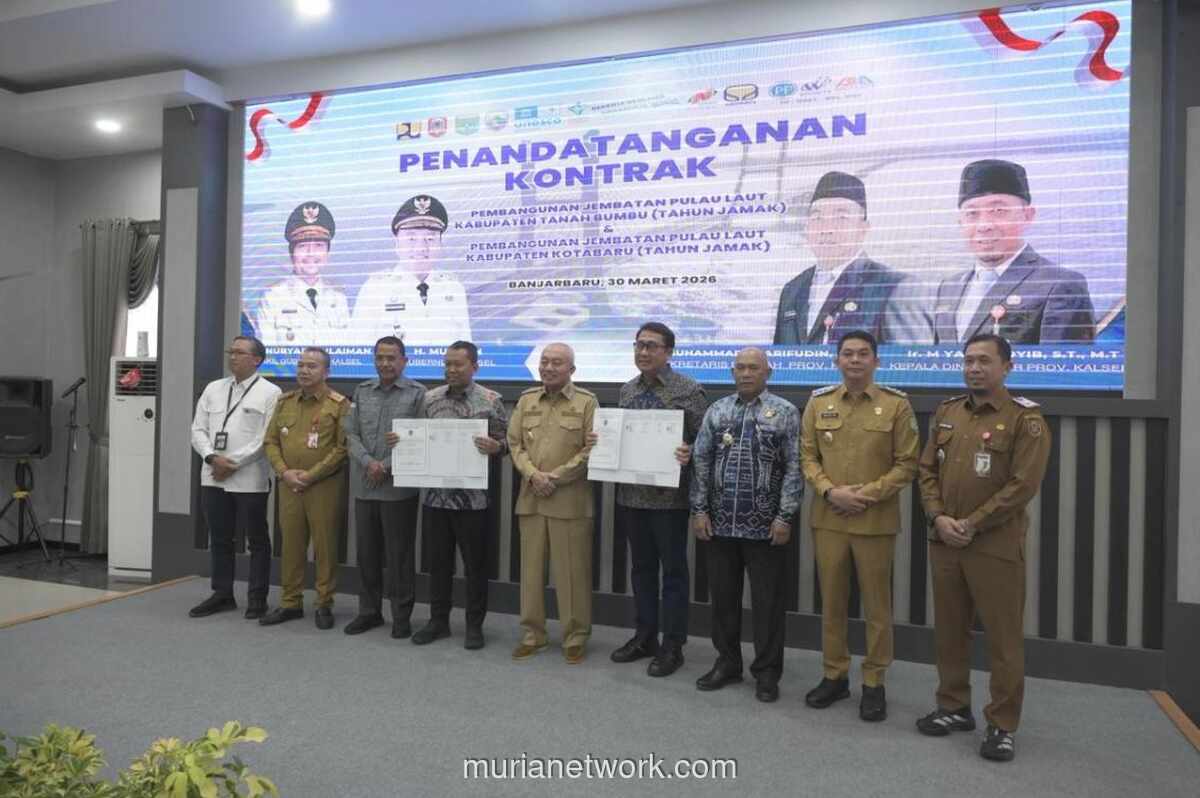 PTPP Amankan Proyek Strategis Jembatan Pulau Laut di Kalsel