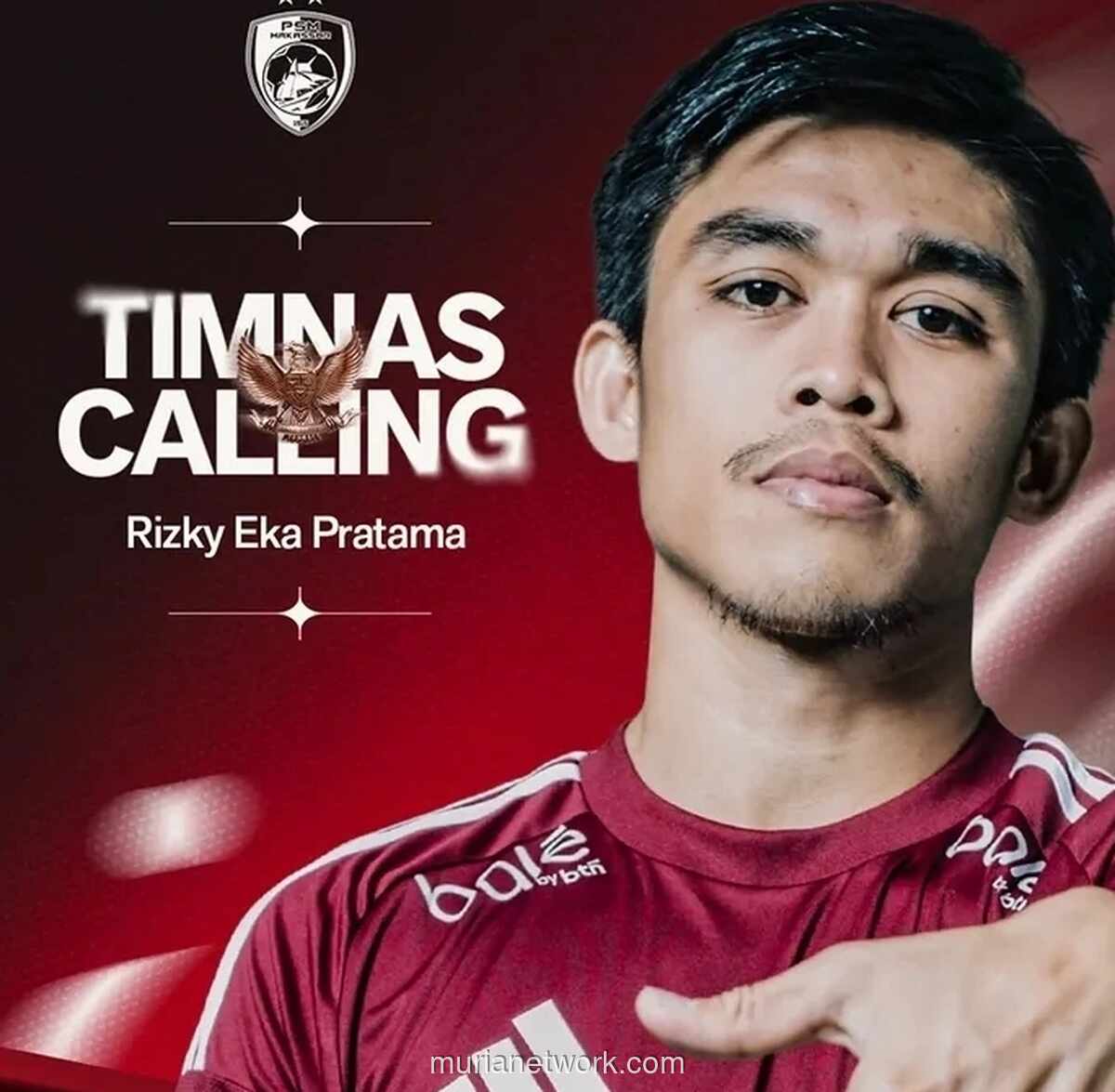 Rizky Eka Pratama Resmi Dipanggil ke TC Timnas Indonesia Jelang ASEAN Championship 2026