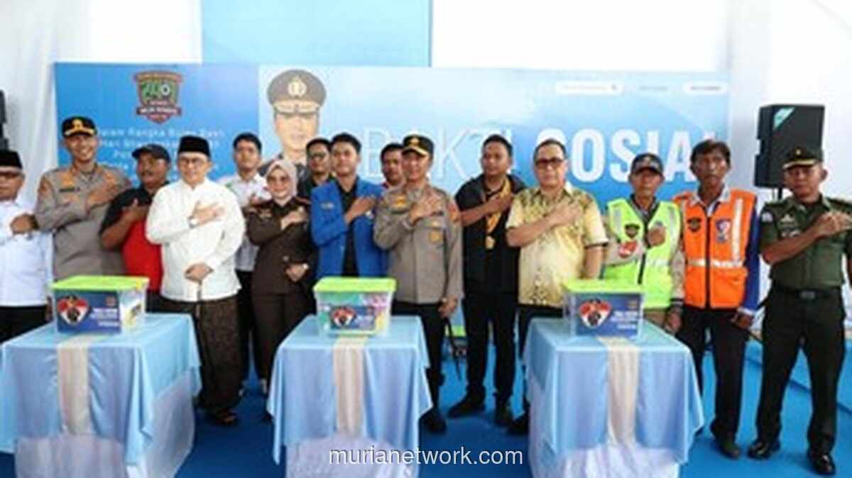 Kapolda Sumsel Resmikan SPKT Mapolres Musi Rawas dan Salurkan Bantuan Sosial Sambut Hari Bhayangkara ke-80