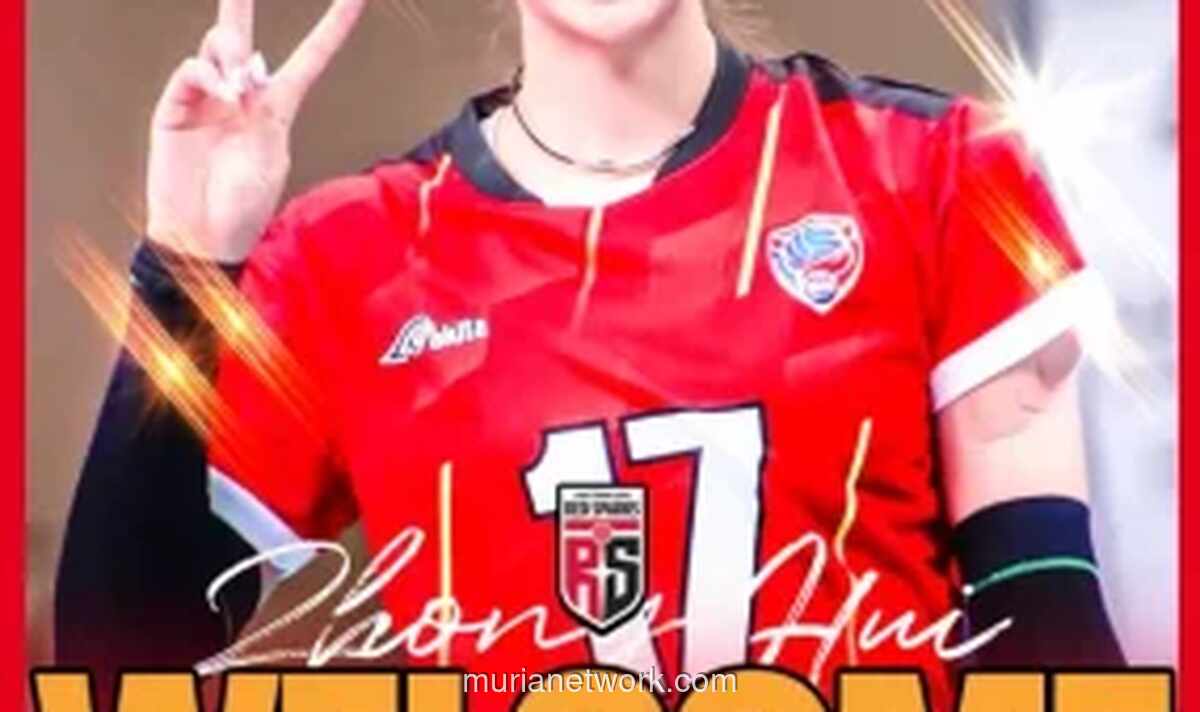 Red Sparks Resmi Rekrut Zhong Hui Gantikan Megawati Hangestri