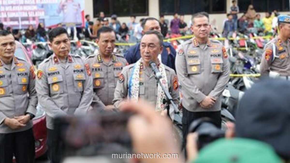 Polda Sumsel Kembalikan 497 Kendaraan Hasil Ungkap Kasus Curanmor