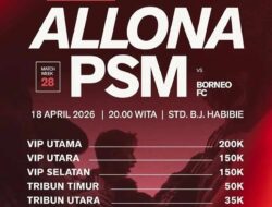 Tiket Ludes H-3, Antusiasme Suporter PSM Makassar Meledak Jelang Laga Kandang