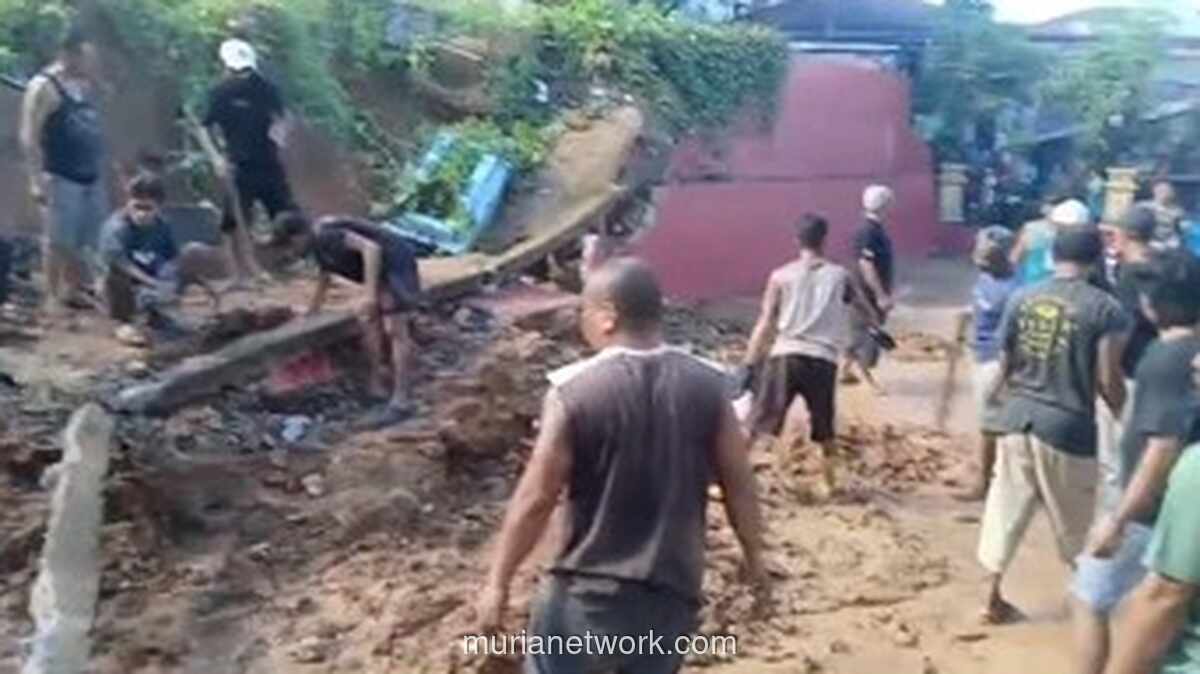 Talud TPU di Ambon Ambruk Diterjang Longsor, Sepuluh Kerangka Manusia Berserakan