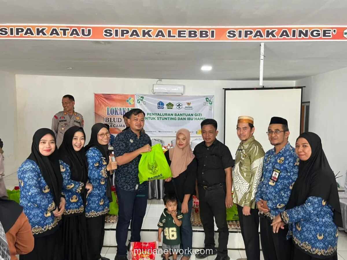 BAZNAS dan Puskesmas Bagikan 114 Paket Gizi untuk Tekan Stunting di Bone