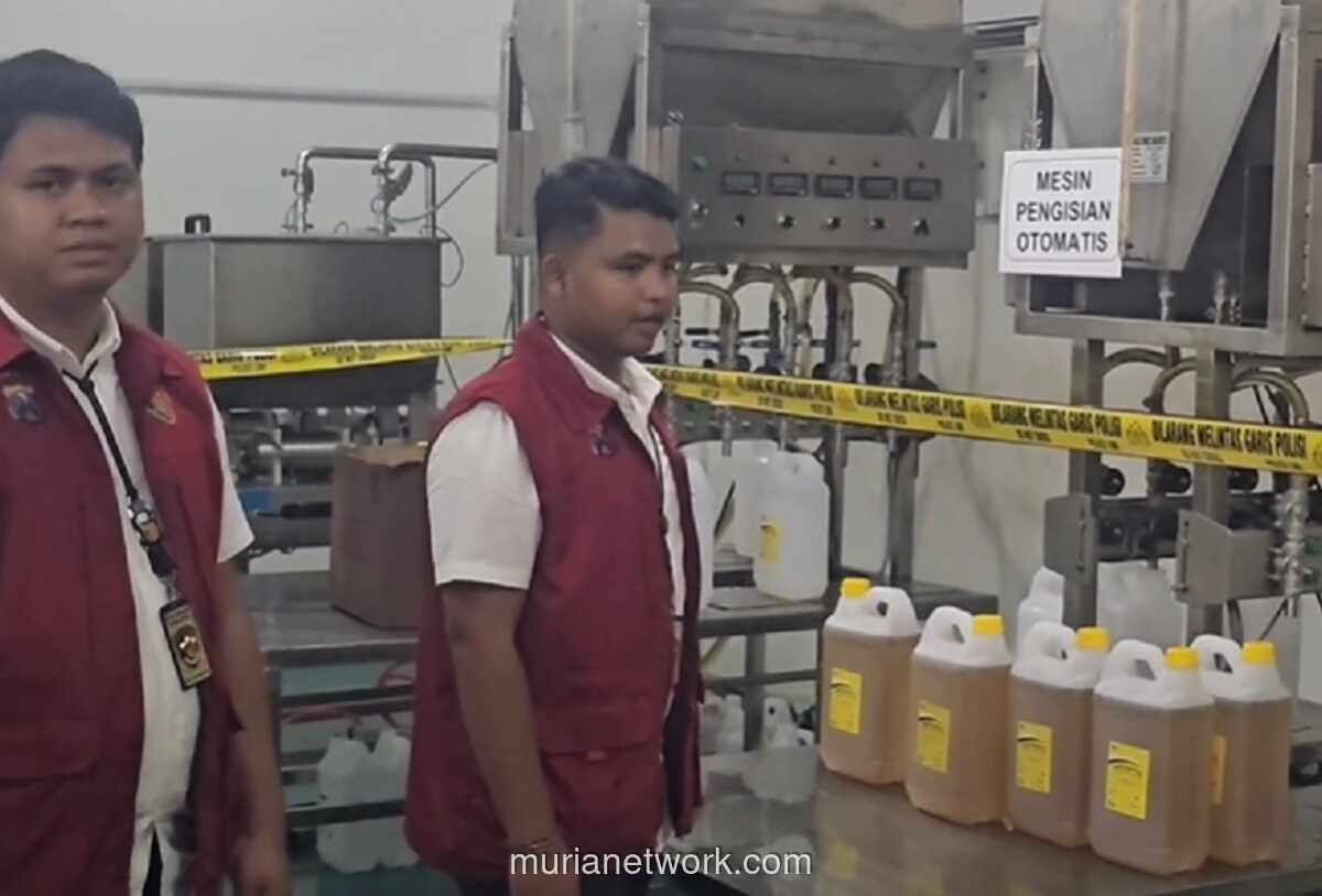 Pabrik Minyakita di Sidoarho Curangi Takaran, Isi Jeriken 5 Liter Hanya 4,3 Liter