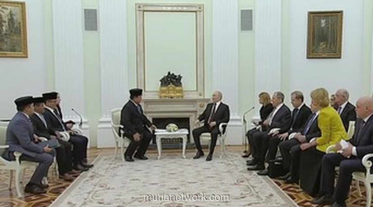 Prabowo dan Putin Bahas Kemitraan Strategis Indonesia-Rusia di Kremlin
