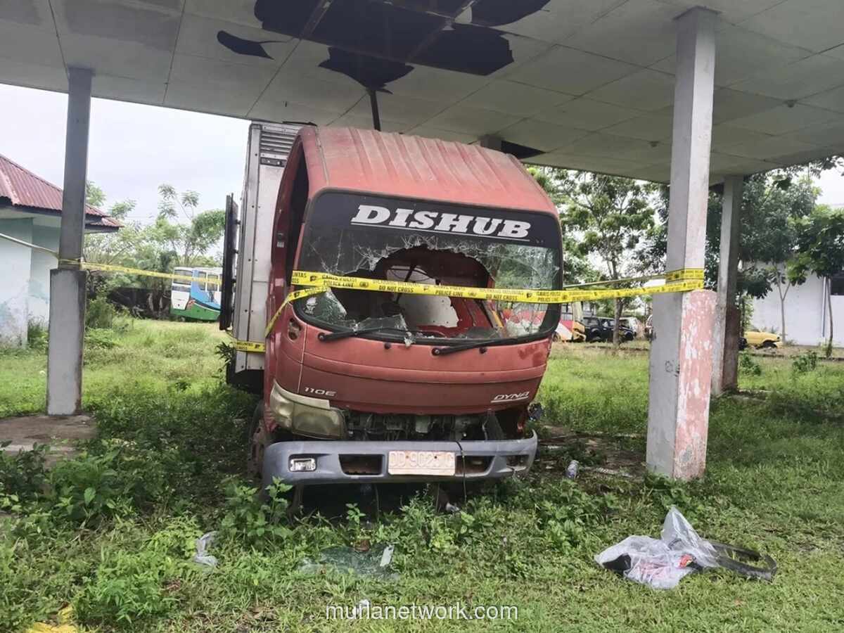 Truk Dishub Takalar Kehilangan Mesin saat Terparkir di Terminal Induk, Pencurian Diduga Berlangsung Bertahap