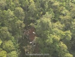 Serpihan Helikopter PK-CFX Ditemukan di Sekadau, Nasib 8 Penumpang Masih Gelap