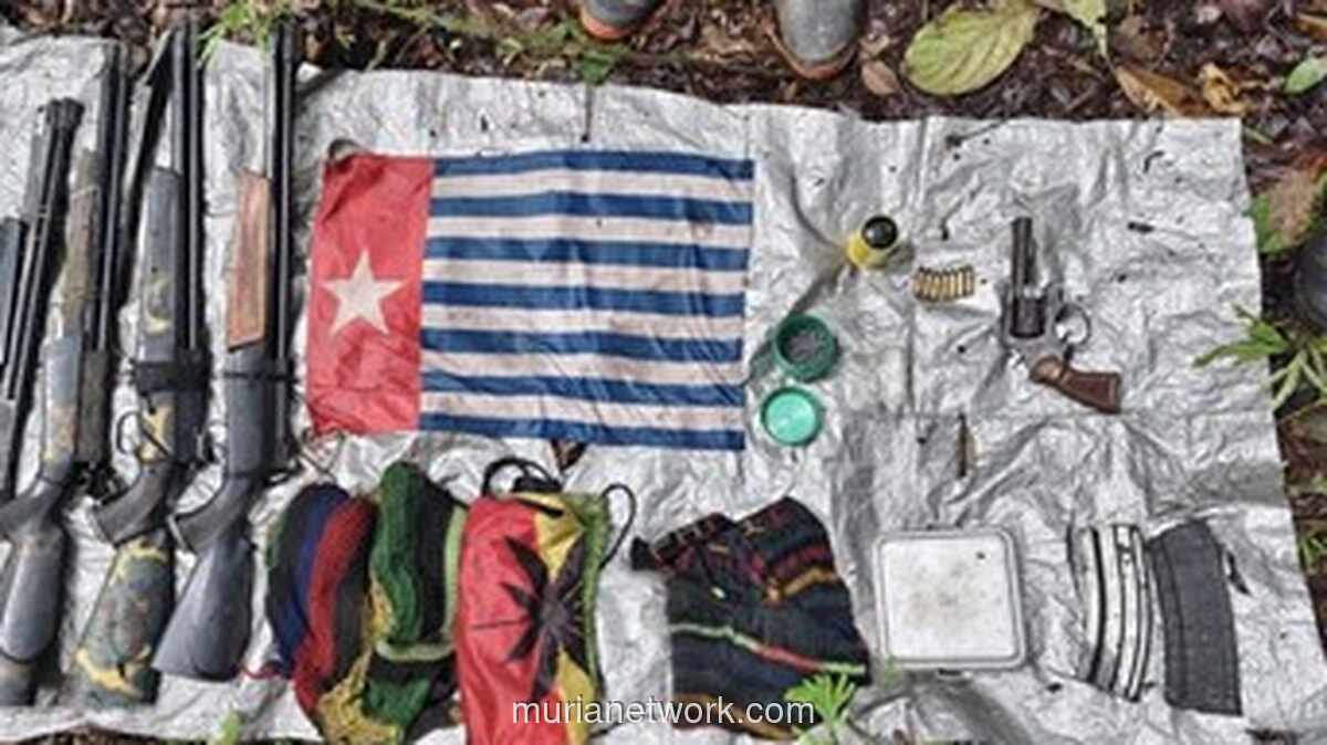 Satgas TNI Kuasai Markas Sementara OPM di Nduga, Sita Senjata dan Barang Bukti