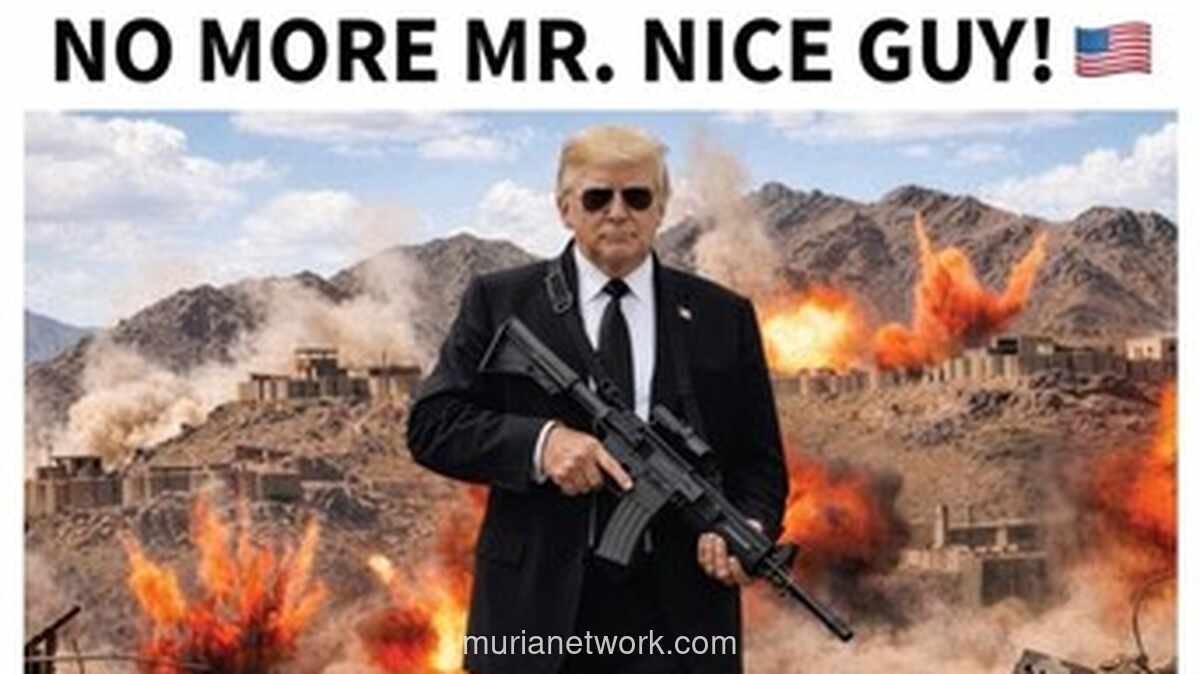 Trump Peringatkan Iran soal Kesepakatan Nuklir, Unggah Foto AI ‘No More Mr Nice Guy’