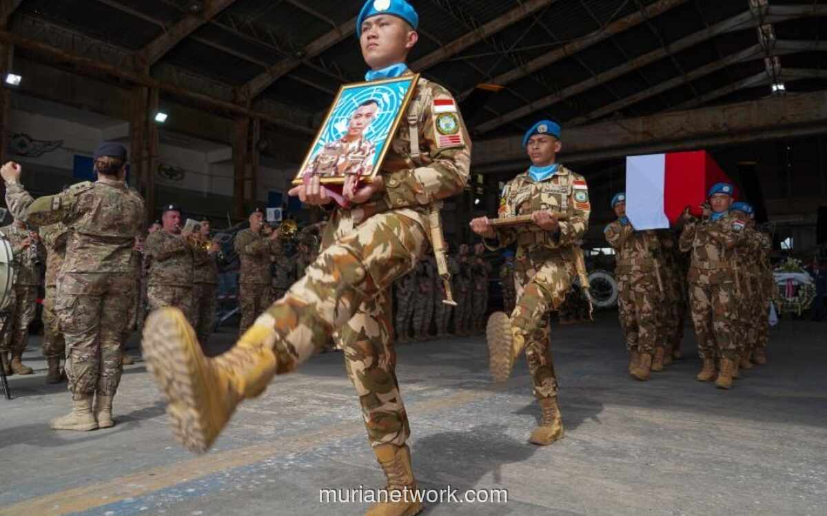 UNIFIL Gelar Penghormatan Terakhir untuk Kopda Rico, Prajurit TNI yang Gugur di Lebanon