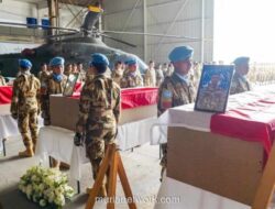 UNIFIL Beri Penghormatan Terakhir untuk Tiga Prajurit TNI Gugur di Lebanon