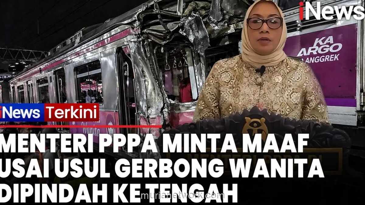 Menteri PPPA Minta Maaf Usai Usul Pemindahan Gerbong Wanita Dinilai Tak Sensitif Pascakecelakaan Kereta