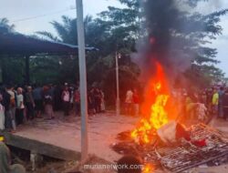 Warga Rokan Hilir Amuk Rumah Diduga Bandar Narkoba, Polisi Janji Usut Tuntas