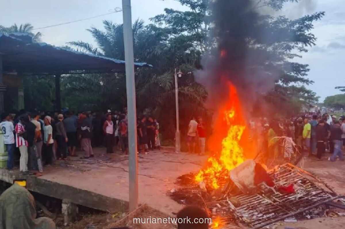 Warga Rokan Hilir Amuk Rumah Diduga Bandar Narkoba, Polisi Janji Usut Tuntas
