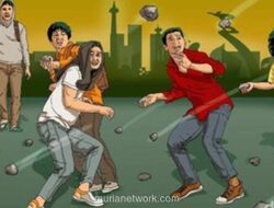 Tawuran Warga di Petamburan Picu Kebakaran Dua Gerobak Dagangan